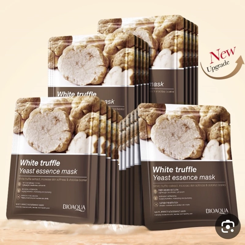 ماسک جدید صورت ورقه ای سفید کننده ترافل سفید WHITE Truffle Yeast Essence Mask