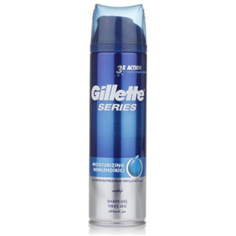 ژل اصلاح ژیلت حاوی آلوورا 200 میلی لیتر مدل Gillette Moisturzingg
