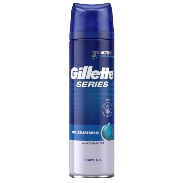 ژل اصلاح ژیلت حاوی آلوورا 200 میلی لیتر مدل Gillette Moisturzingg