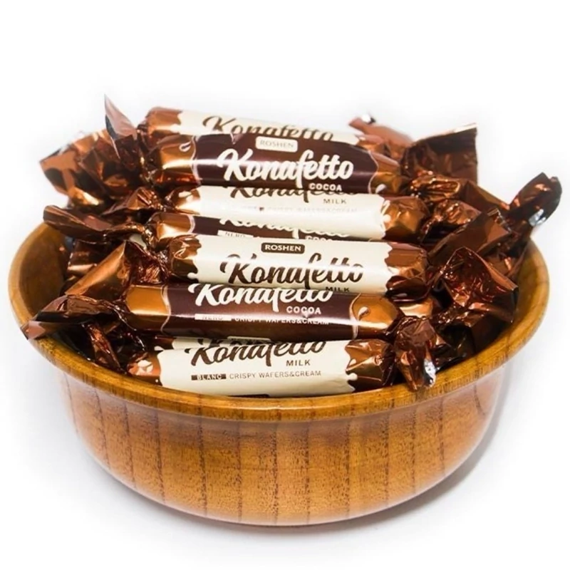 کانفت های روشن اوکراین ROSHEN  بسیار خوشمزه و تلخ وزن ۵۰۰ گرم