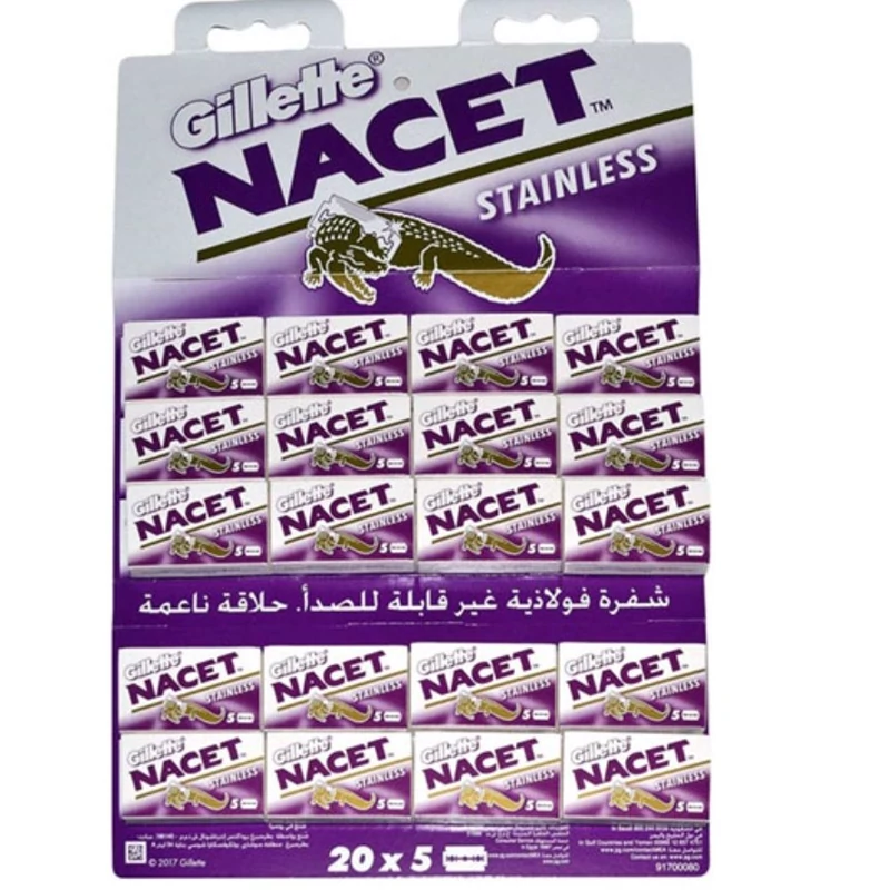 تیغ سنتی ژیلت ناست مجموعه 100 عددی 12 ورق