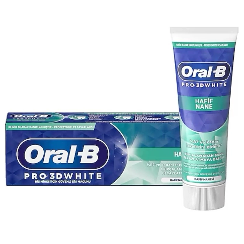 خمیر دندان pro 3d whithe اورال بی  75ml  ORAL B Pro 3D white toothpast