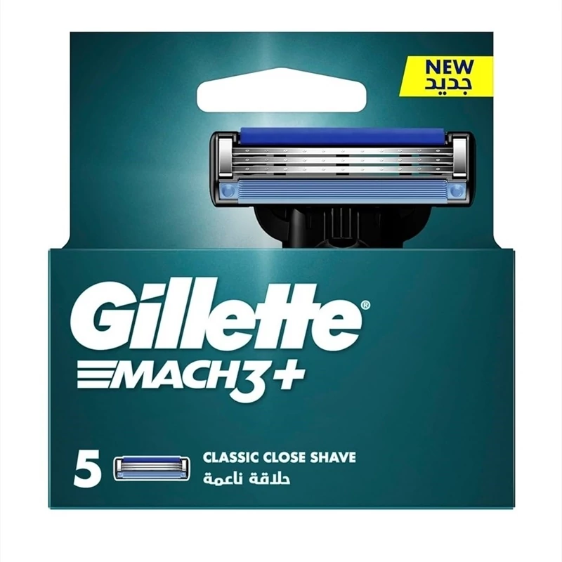 تیغ یدک اصلاح ژیلت مدل مچ تری 5 عددی Gillette Mach3 5Pcs
