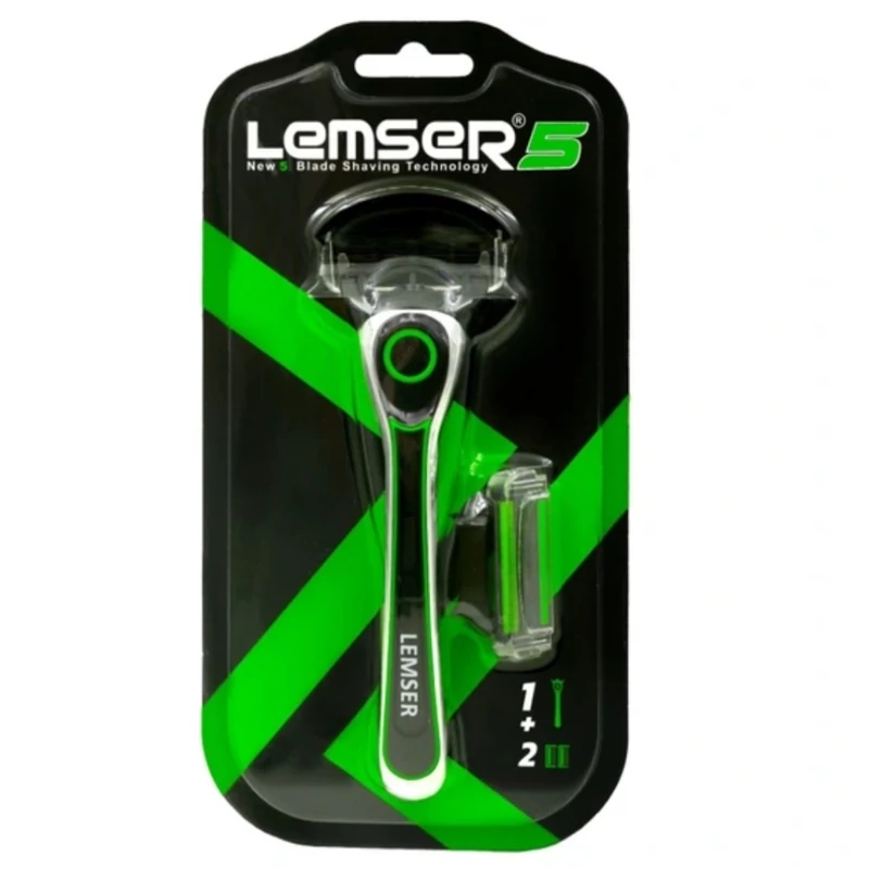 تیغ اصلاح لمسر 5 لبه سیستمی قابل تعویض  lemser 2 Blade Shave Blade