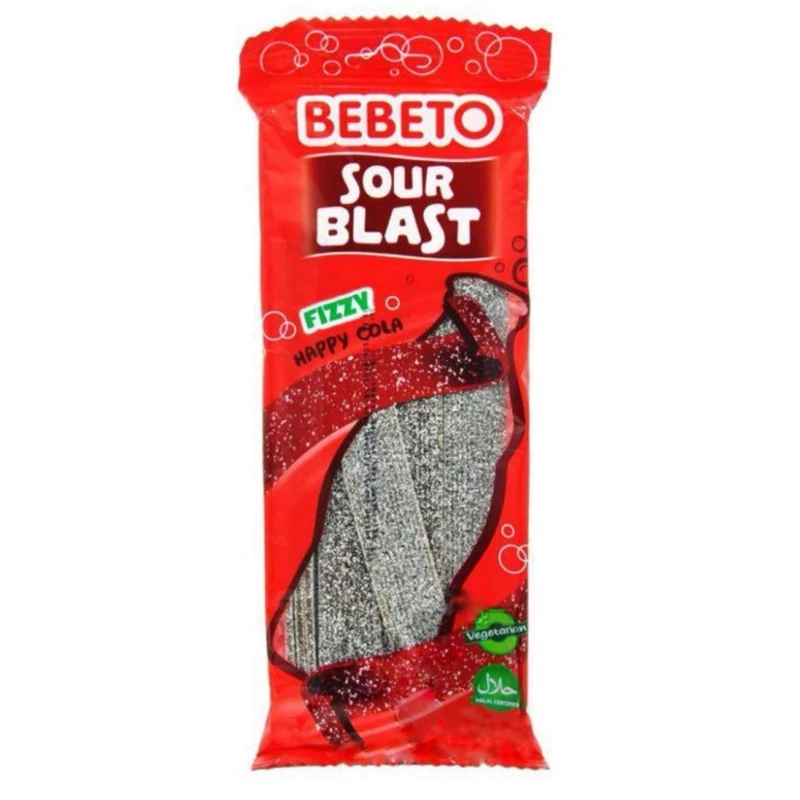 پاستیل های ترش نواری ببتو BEBETO در مدل های متنوع وزن 75 گرم