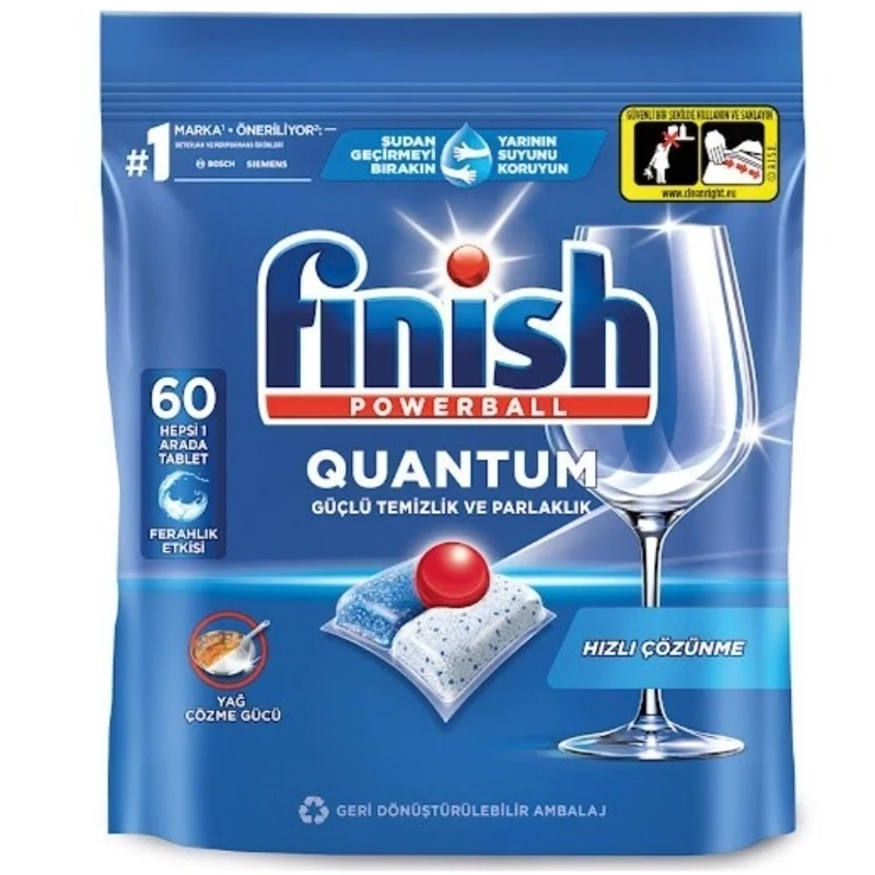 قرص ماشین ظرفشویی فینیش مدل Quantum Powerball بسته 60 عددی