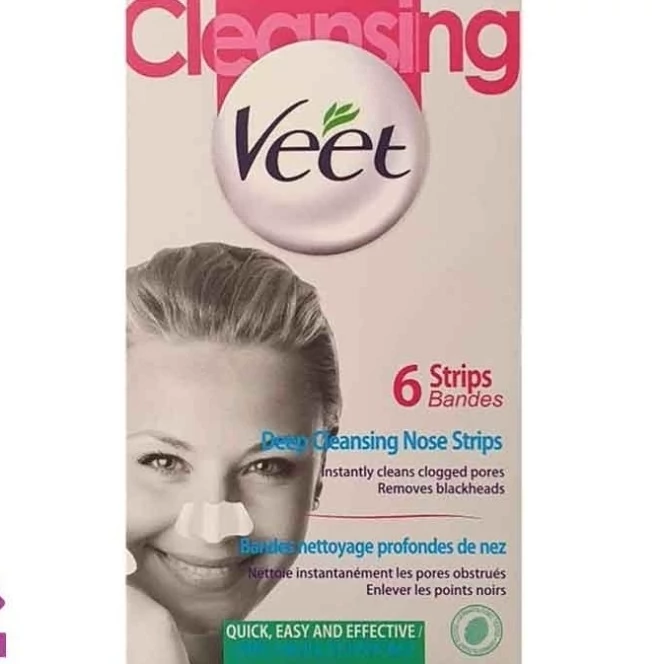 چسب پاک کننده بینی 6 عددی Veet محصول فرانسه