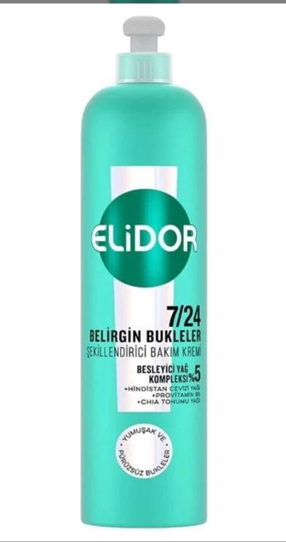 کرم مو الیدور مناسب موهای فر حاوی شیر بادام و الاستین 240 میل مدل ELIDOR Elastin - Badem Sutu