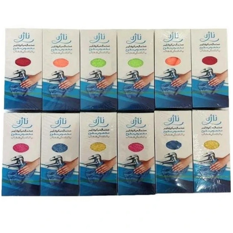 دستمال 3 عددی میکروفایبر ناژه اصلی مخصوص سطوح