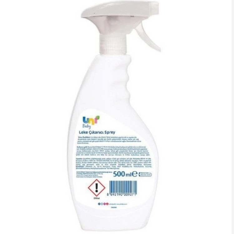 اسپری لکه بر و ضدعفونی کننده لباس کودک یونی مدل Leke Cikarici حجم 500 میل Uni Baby Leke Cikarici Spray 500ml8