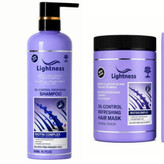 شامپو و ماسک کنترل چربی لایتنس Lightness Oil Control Refreshing Shampoo Mask