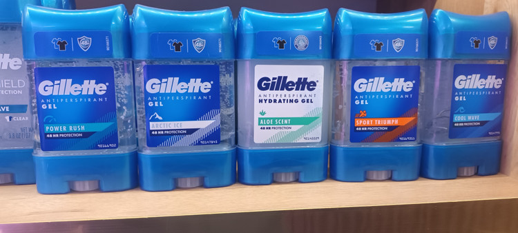 مام صابونی ژیلت Gillette مدل COOL WAVE حجم ۷۰ میل و 48 ساعته